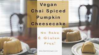 No Bake Bundt Cheesecake with Chocolate Pecan Crust  Gluten Free Vegan Desserts [upl. by Aznarepse519]