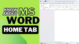 Ms word course part 1  Home tab  AJ TECHNOLOGY [upl. by Pachton924]