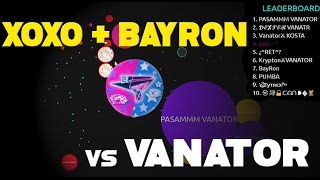 Agario  XOXO amp Bayron Clan Takeover VS Vanator⚔ 105 [upl. by Ashley]