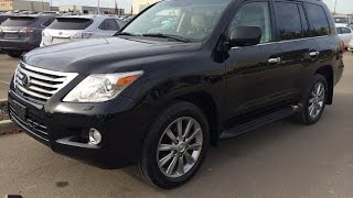 Pre Owned Black on Cashmere 2010 Lexus LX 570 4WD Ultra Premium Package Review  St Alberta AB [upl. by Furiya]