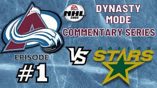 NHL 2005 DYNASTY MODE COMMENTARY SERIES  Episode 1 vs DAL  rGaming [upl. by Mansfield]