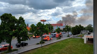 tvberlin Spezial  Fabrikhallenbrand in Berlin Lichterfelde [upl. by Lewis]