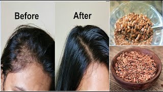 Your Hair Will Grow Like Crazy Just Eat 1 TableSpoon Daily for Hair Growth FLAXSEEDS for Long Hair [upl. by Anaerdna]