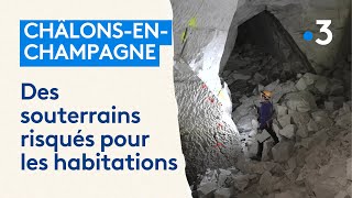 Malgré la surveillance des cavités de ChâlonsenChampagne certains habitants décident de partir [upl. by Hayward]