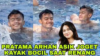 PRATAMA ARHAN TERLIHAT ENJOY BERENANG DILIHATIN AZIZAH SALSHA [upl. by Liamsi]