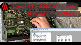 New life for old synths 2 Kawai K4r  EPROM Update  Windows 31 Editor amp Librarian on Windows 11 [upl. by Olbap391]