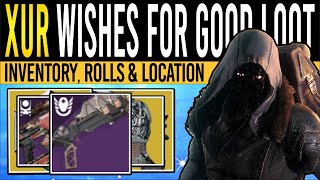 Destiny 2 XURS NEW WEAPONS amp FACTION ARMOR 8th December Xur Inventory  Armor Loot amp Location [upl. by Sheryle]