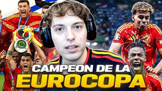 REACCION A ESPAÑA CAMPEON DE LA EUROCOPA 2024 LA 4TA COPA DE LA ROJA  MEMORIAS DEL FUTBOL [upl. by Gonta481]