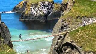 Carrick A Rede rope bridge on the Inroads Ireland Go North tour [upl. by Penman]