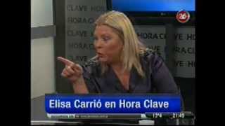 ElisaCarrio Entrevista en quotHora Clavequot con Mariano Grondona y Pablo Rossi [upl. by Ithaman]