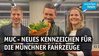 MUC  Neues Kennzeichen für die Münchner Fahrzeuge [upl. by Yrojram]