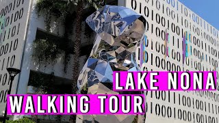 Lake Nona Town Center  Orlando Florida  2022  Walking Tour [upl. by Joshia]