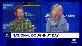 Celebrating National Doughnuts Day Rise Doughnuts cofounders on the success of their shop [upl. by Lippold558]