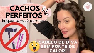 COMO FAZER CACHOS LINDOS SEM baby liss e SEM prancha [upl. by Valerie]