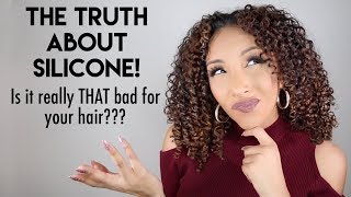 CURL TALK The Truth About SILICONE Is it really THAT bad for your hair  BiancaReneeToday [upl. by Idnod]