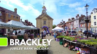 Brackley Northants  Highlights  Jubilee Walk on Market Day [upl. by Yrdua24]