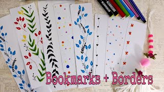 Easy DIY Bookmarks and Borders IdeasCreativeFari [upl. by Linnell]