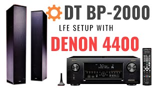 Definitive Technology BP2000 LFE Setup with Denon AVRX4400H  AVRX4500H [upl. by Etnoid]