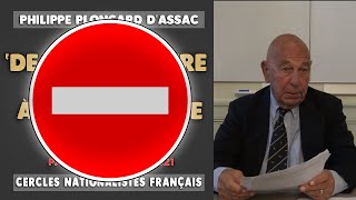 ▶ Conférence de Philippe Ploncard dAssac du 6 novembre 2021 [upl. by Sall207]