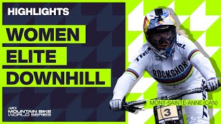 MontSainteAnne  Women Elite DHI Highlights  2023 UCI Mountain Bike World Cup [upl. by Eeramit333]