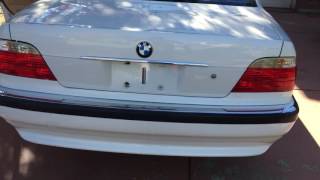 2001 BMW 740IL WHITE SACRAMENTO CALIFORNIA [upl. by Rosen]