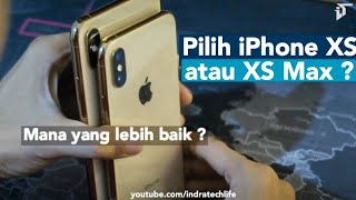 Review iPhone XS VS iPhone XS Max Compare  Indonesia [upl. by Anaiad]