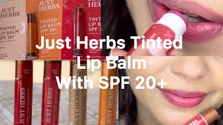 Just Herbs Tinted Lip Balm with SPF 20 [upl. by Rehpotsirc]