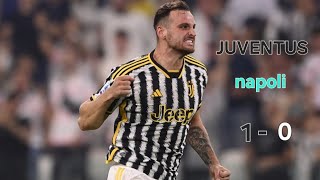 Juventus  napoli 10 Gatti 08122023 [upl. by Tadd]