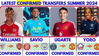 🚨ALL LATEST CONFIRMED TRANSFER NEWS SUMMER 2024🚨 UGARTE TO UNITED✔️ SAVIO TO CITY✔️ WILLIAMS TO ARS🔥 [upl. by Niuq313]