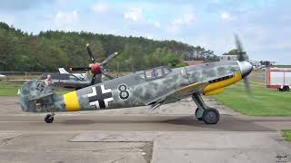 Messerschmitt Bf109 G6 Lowpasses wit Daimler Benz V12 Engine [upl. by Nylrehc]