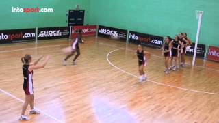 Netball Team Passing Drill Changing Speed and Direction [upl. by Sabsay41]