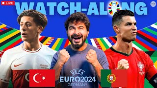 Turkey v Portugal UEFA Euro 2024  LIVE Reaction amp Watchalong [upl. by Em]