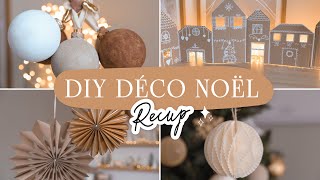 4 DIY déco de NOEL à mini prix  Simples et rapides [upl. by Algie989]