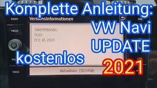 Anleitung VW Navi Update 2021 kostenlos in deutsch  Discover Media für Composition Media [upl. by Locklin]