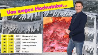 Hochwinter im Januar Mild milder am mildesten Ab Samstag Westwetterlage Dann Sturmgefahr [upl. by Noirb281]