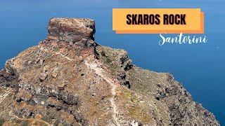 Our hiking at Skaros Rock Santorini [upl. by Nylia]