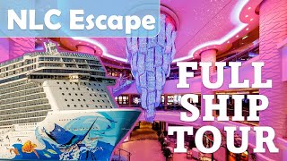 Full Ship Tour of the Norwegian Escape  Mediterranean Cruise on NCL  NCL Escape Full Ship Tour [upl. by Monk]