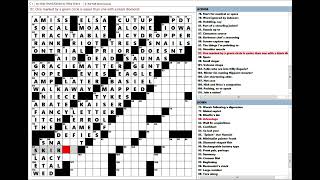 Wall Street Journal WSJ Crossword Puzzle 03162024 [upl. by Aydni]