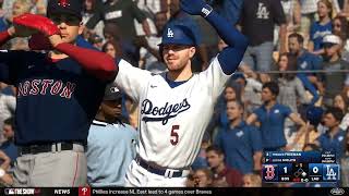 Game 98  Boston Red Sox at Los Angeles Dodgers  Hall of Fame Franchise  MLB The Show 24 [upl. by Lema]