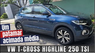 AVALIAÇÃO – Motor 14 turbo garante VW TCross Highline 250 TSI no andar de cima [upl. by Synn20]