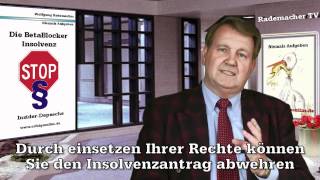 Insolvenzantrag abwehren [upl. by Ahsart80]