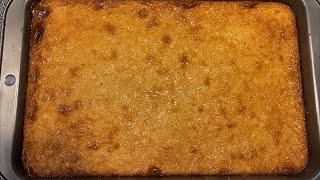 No Coconut Milk🥥 Cassava Cake Filipino Dessert the easiest Recipe [upl. by Naahs]