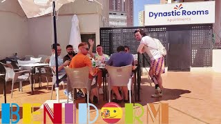 BENIDORM INFO WALK☀️💬📢Hotels Rialto amp Nereo Dynastic Rooms WestEnd Showbar amp More 🇪🇦🪩🏨 benidorm [upl. by Ahsekad]