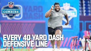 Every Defensive Linemans 40 Yard Dash [upl. by Artemus]