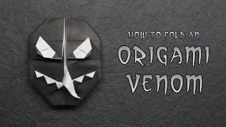 ORIGAMI VENOM TUTORIAL  BY KYLE HARRINGTON [upl. by Yecnuahc]