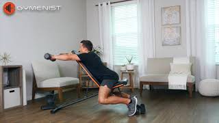 Gymenist Exercise bench workout ideas and position setups [upl. by Reffinnej8]