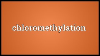 Chloromethylation Meaning [upl. by Llemmart450]