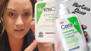 Face Wash Review  CeraVe Hydrating Cream to Foam Cleanser  Hydrating Makeup Remover and Face Wash [upl. by Marcellina]