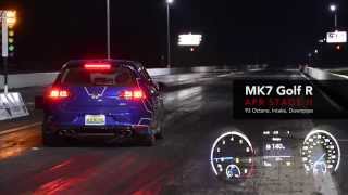 APR MK7 Golf R  Stage 2 Quarter Mile [upl. by Htebsle]