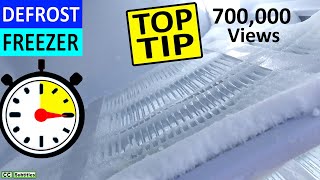 How to defrost a Freezer easily in under 15 minutes  Remove ice from Freezer to keep it efficient [upl. by Liddy]